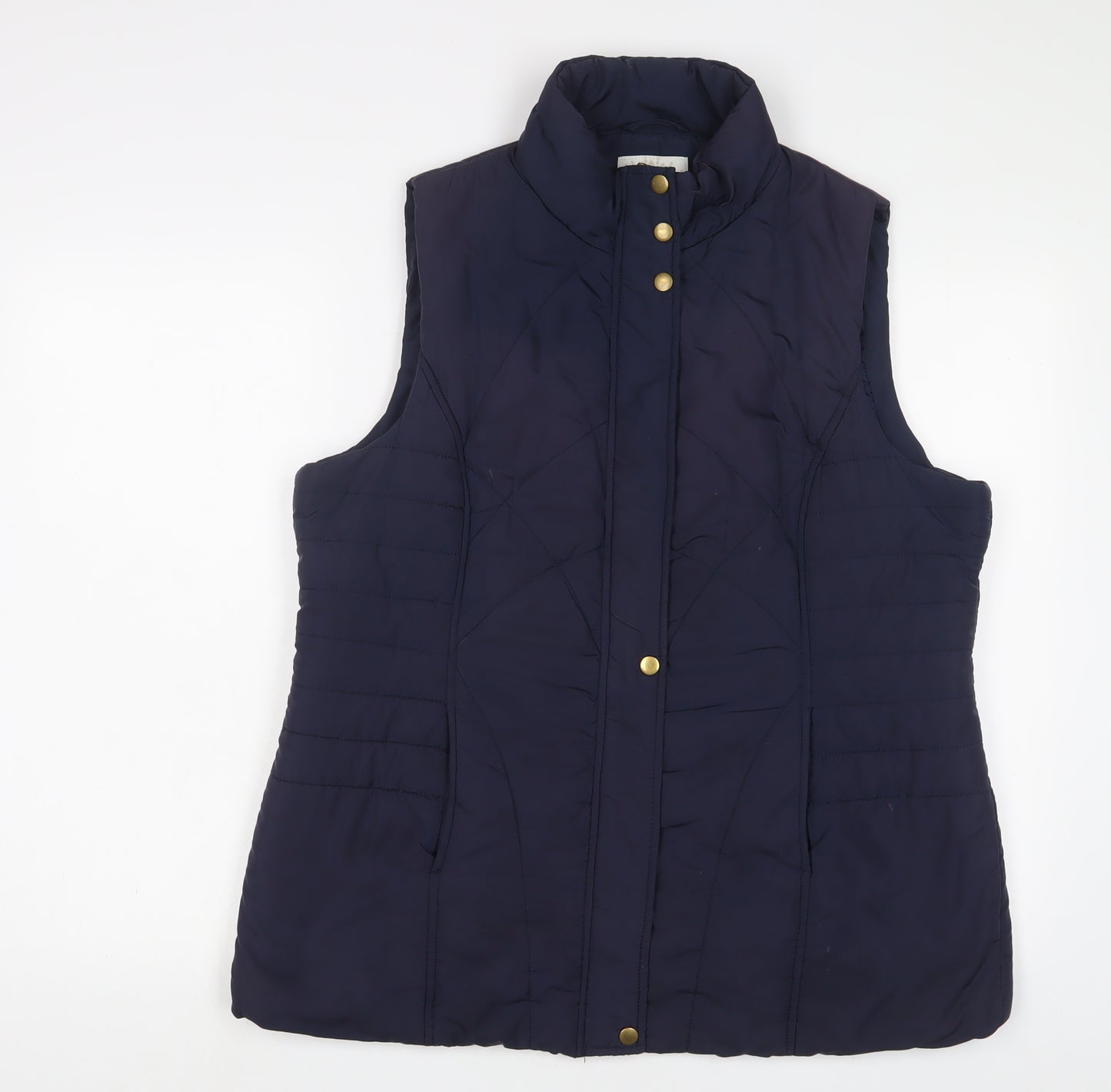 BHS Womens Blue Gilet Jacket Size 18 Zip