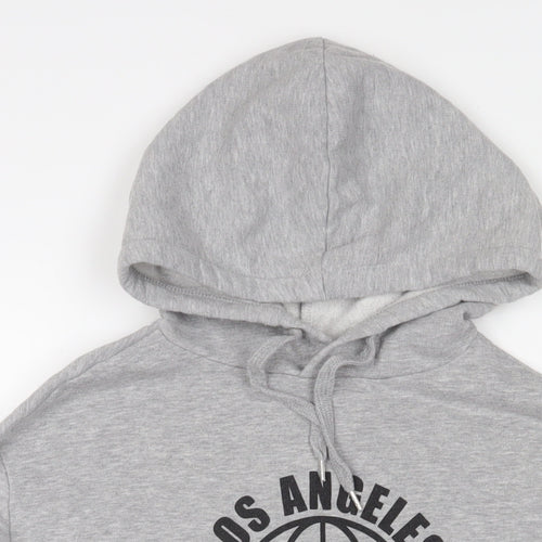 H&M Womens Grey Cotton Pullover Hoodie Size S Pullover - Los Angeles