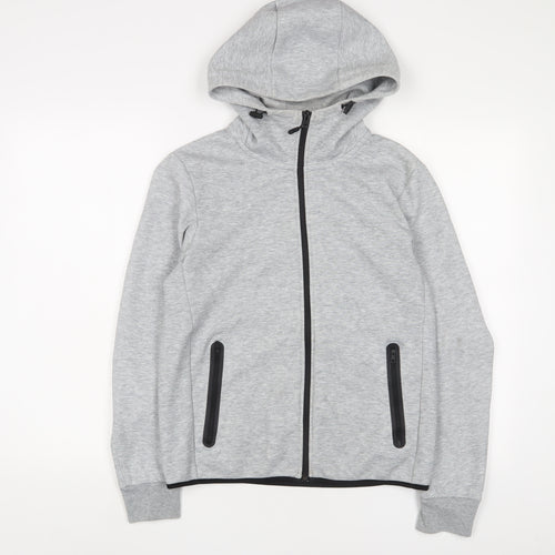 Uniqlo Womens Grey Polyester Full Zip Hoodie Size XS Zip
