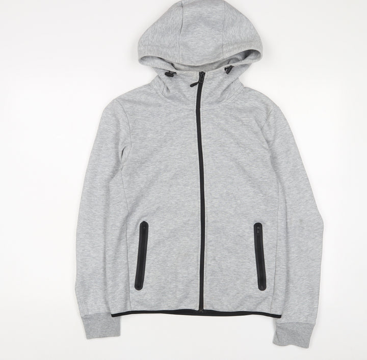 Uniqlo Womens Grey Polyester Full Zip Hoodie Size XS Zip
