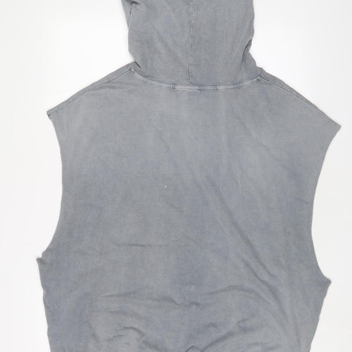 ASOS Womens Grey Cotton Pullover Hoodie Size 16 Pullover