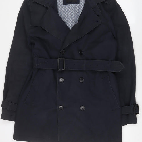 Burton Womens Blue Jacket Size M Button - Belted