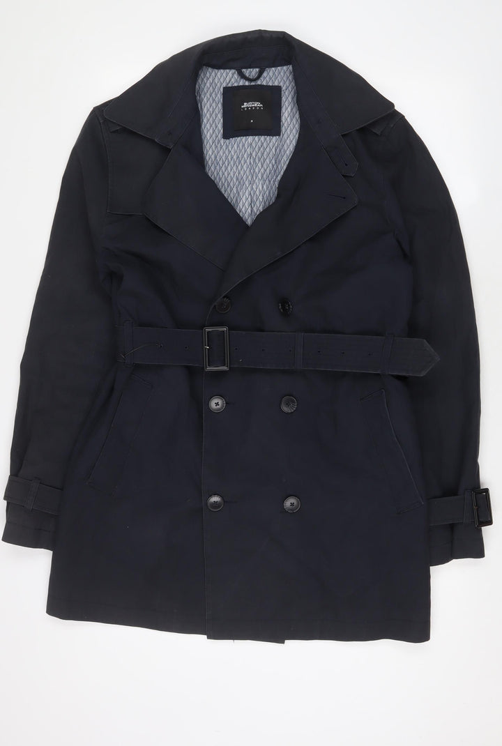 Burton Womens Blue Jacket Size M Button - Belted
