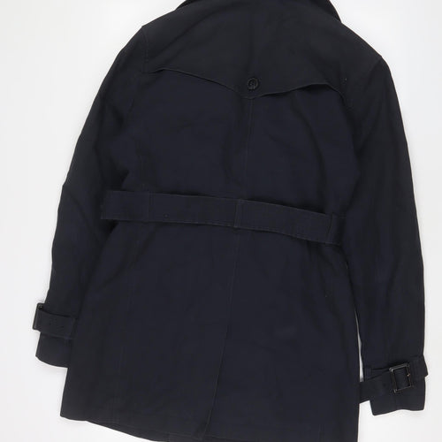 Burton Womens Blue Jacket Size M Button - Belted