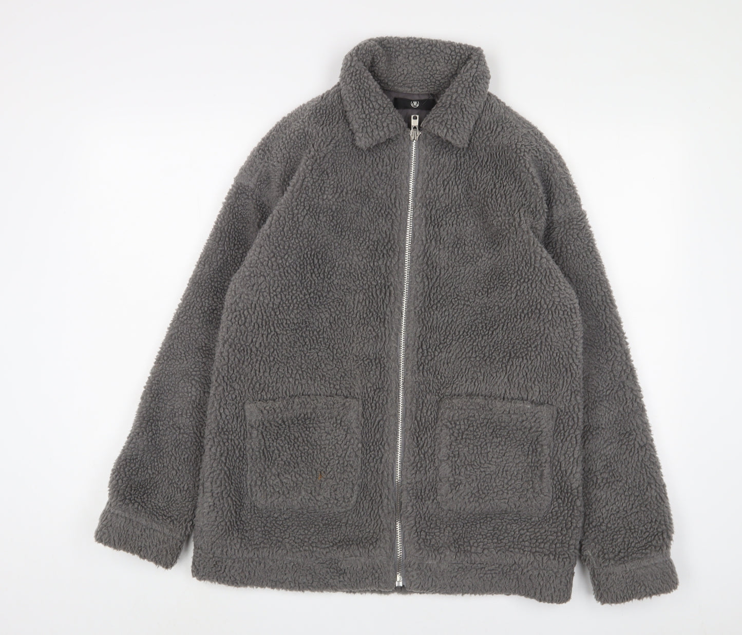 Missguided Womens Grey Jacket Size 6 Zip