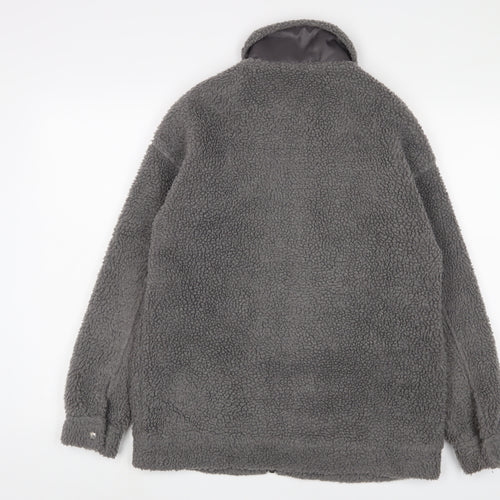 Missguided Womens Grey Jacket Size 6 Zip