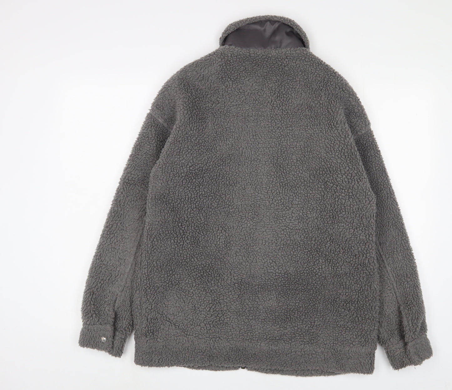 Missguided Womens Grey Jacket Size 6 Zip