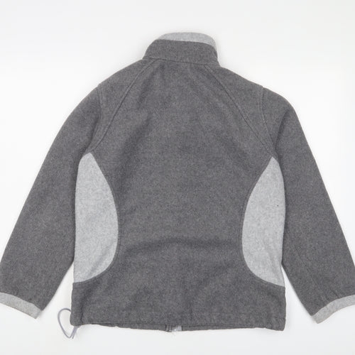 Marks and Spencer Womens Grey Jacket Size 14 Zip