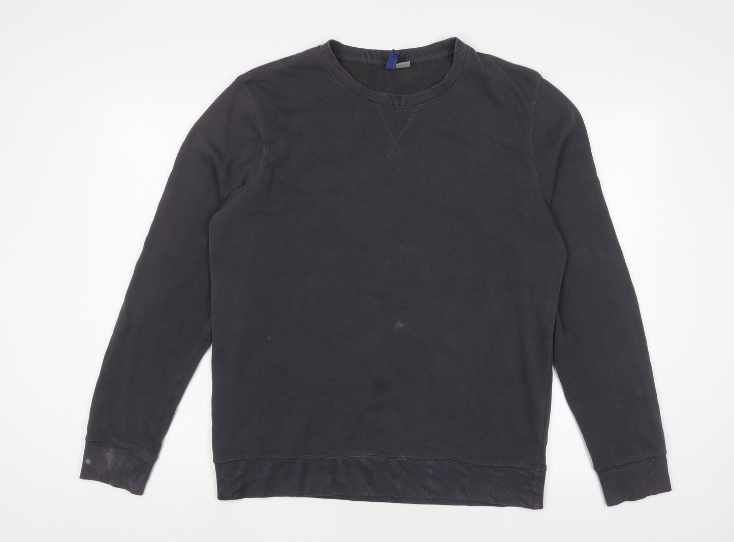 H&M Womens Grey Cotton Pullover Sweatshirt Size M Pullover