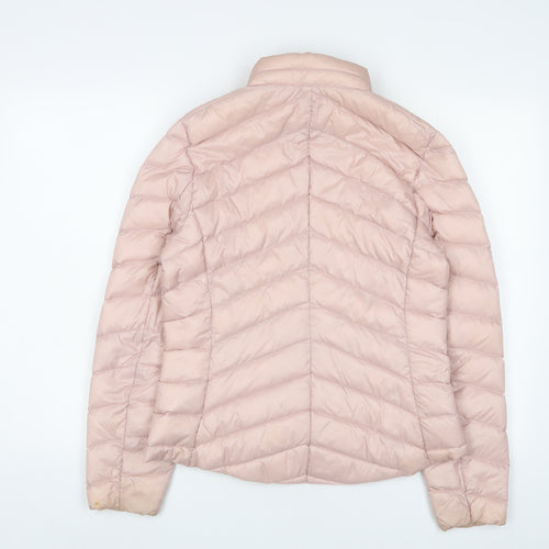 Marks and Spencer Womens Pink Puffer Jacket Jacket Size 10 Zip