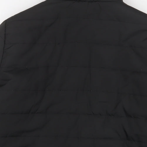 Capsule Womens Black Quilted Jacket Size 12 Zip