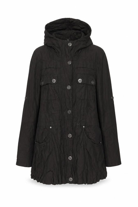 Front view of New Look women’s green jacket, size UK 12, zip