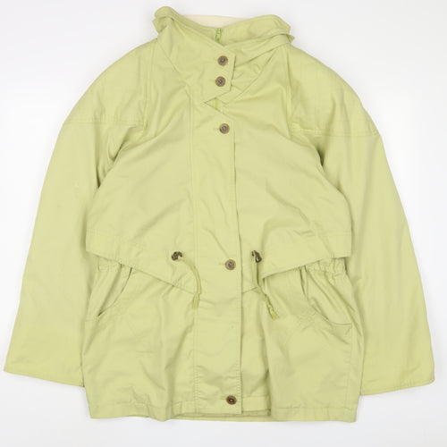 Telemac Womens Green Jacket Size 14 Zip