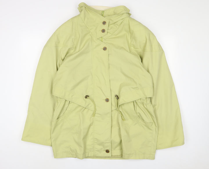 Telemac Womens Green Jacket Size 14 Zip