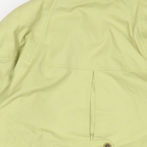 Telemac Womens Green Jacket Size 14 Zip