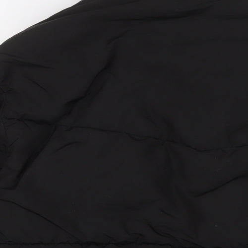 Pull&Bear Womens Black Puffer Jacket Coat Size M Zip