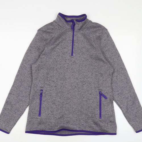 Crane Womens Grey Jacket Size 12 Zip