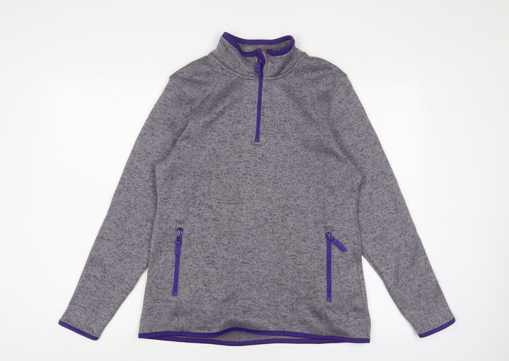 Crane Womens Grey Jacket Size 12 Zip