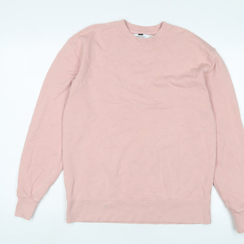 Topman Mens Pink Cotton Pullover Sweatshirt Size XS - 2XS