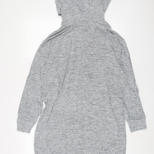 H&M Womens Grey Polyester Pullover Hoodie Size M Pullover