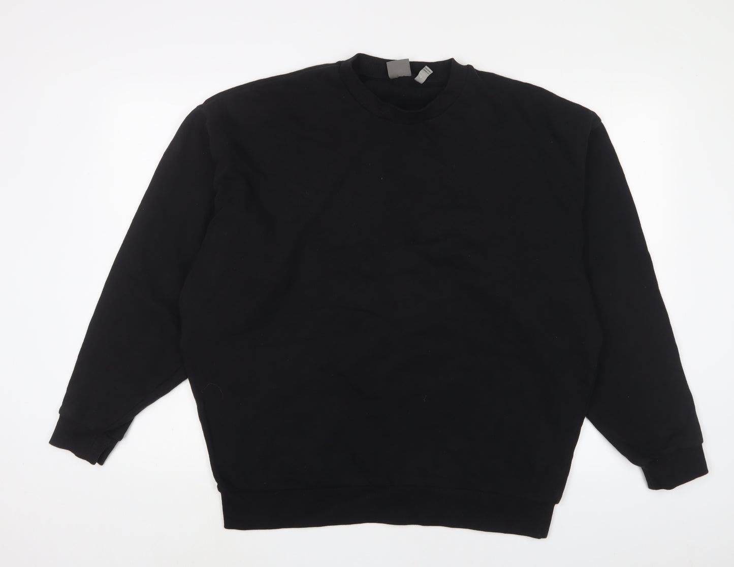 ASOS Mens Black Cotton Pullover Sweatshirt Size M