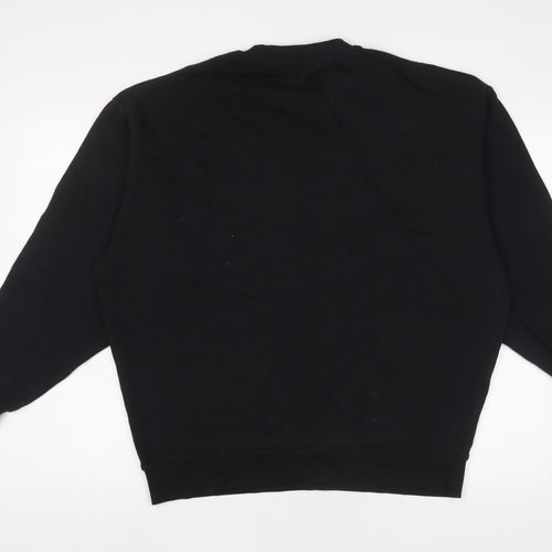 ASOS Mens Black Cotton Pullover Sweatshirt Size M