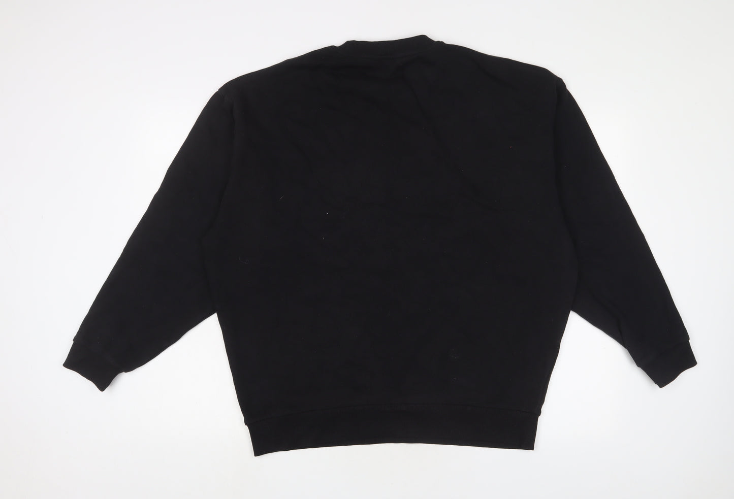 ASOS Mens Black Cotton Pullover Sweatshirt Size M