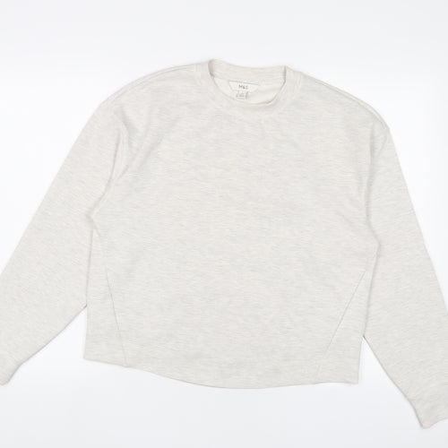 Marks and Spencer Womens Grey Polyester Pullover Sweatshirt Size S Pullover