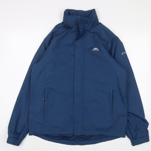 Trespass Mens Blue Jacket Coat Size L Zip