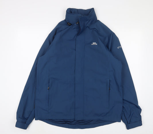 Trespass Mens Blue Jacket Coat Size L Zip