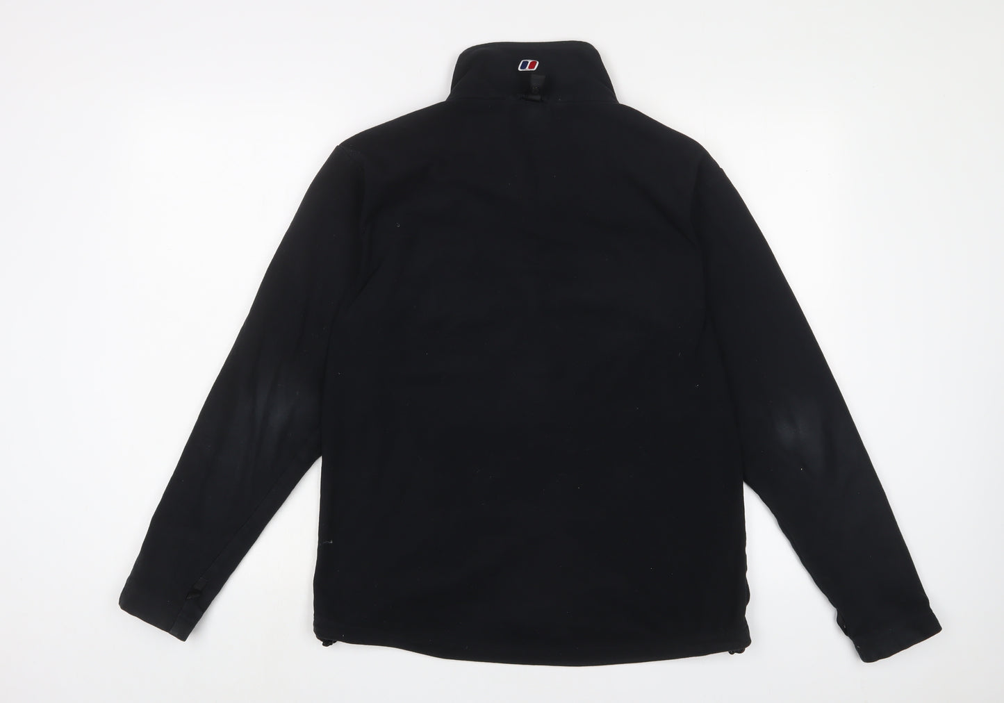 Berghaus Mens Black Jacket Size M Zip - Logo, Embroidered