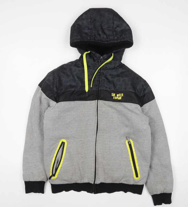 sneaker freak Womens Grey Jacket Size M Zip