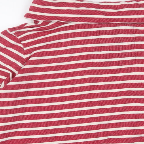 Seasalt Womens Red Striped Cotton Pullover Sweatshirt Size 14 Pullover