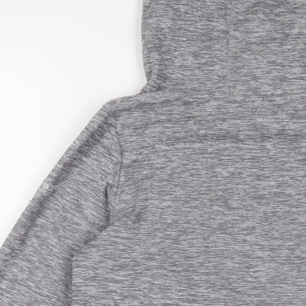 Regatta Womens Grey Polyester Pullover Hoodie Size 10 Pullover