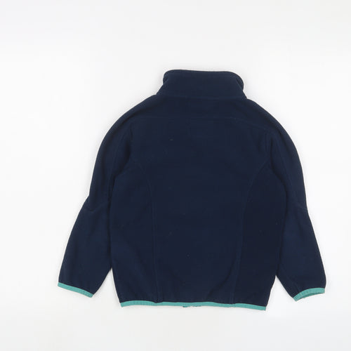 Harry Hall Girls Blue Jacket Size 7-8 Years Zip - Logo, Embroidered