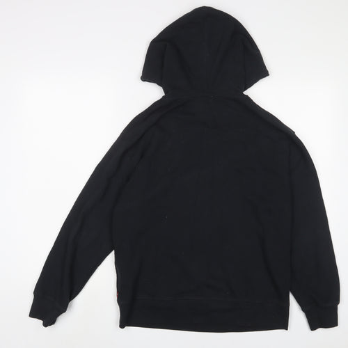 Levi's Mens Black Cotton Pullover Hoodie Size S - Logo