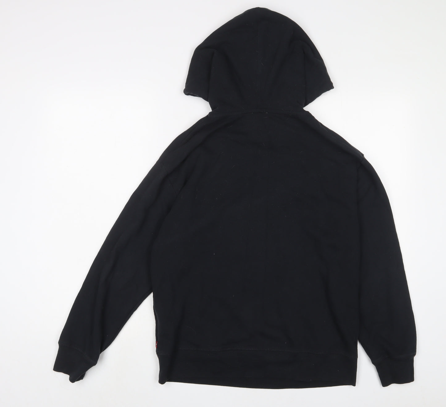 Levi's Mens Black Cotton Pullover Hoodie Size S - Logo