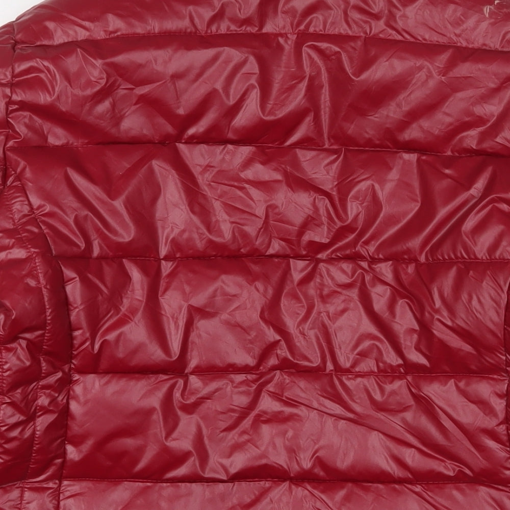 Renard Womens Red Puffer Jacket Jacket Size 12 Zip
