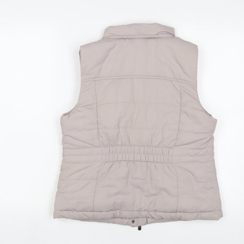 Forever New Womens Beige Gilet Jacket Size 12 Zip