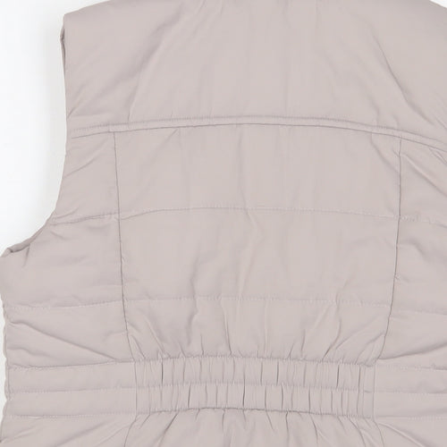 Forever New Womens Beige Gilet Jacket Size 12 Zip