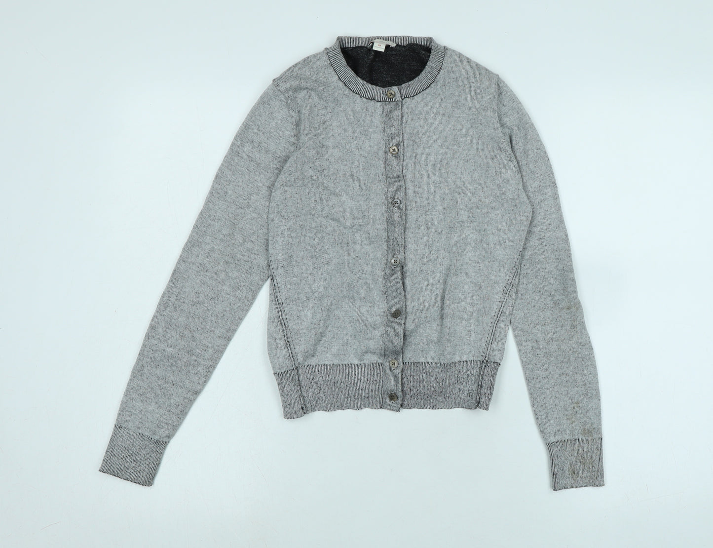 Gap Womens Grey Crew Neck Polyester Pullover Jumper Size XS