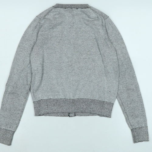 Gap Womens Grey Crew Neck Polyester Pullover Jumper Size XS