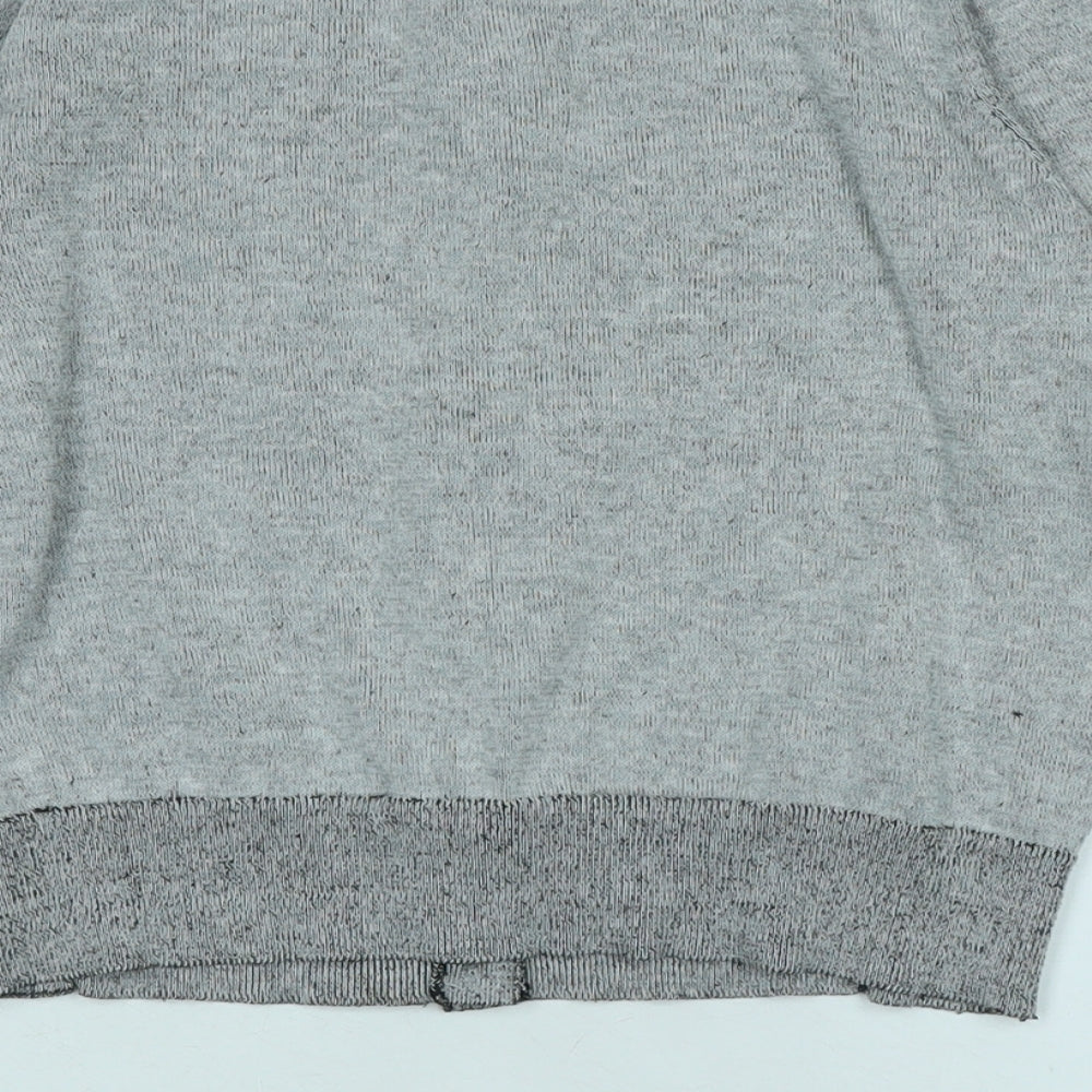 Gap Womens Grey Crew Neck Polyester Pullover Jumper Size XS