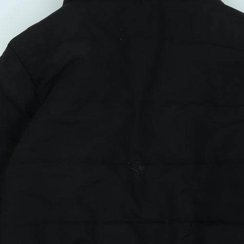 Boohoo Womens Black Jacket Size 8 Zip