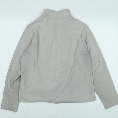 Marks and Spencer Womens Grey Jacket Size 16 Zip