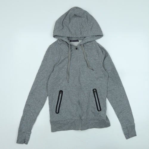 Marks and Spencer Womens Grey Jacket Size 6 Zip