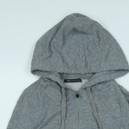 Marks and Spencer Womens Grey Jacket Size 6 Zip