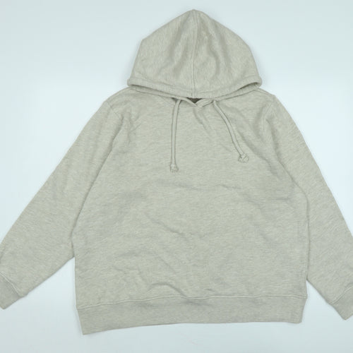 Marks and Spencer Womens Beige Polyester Pullover Hoodie Size L
