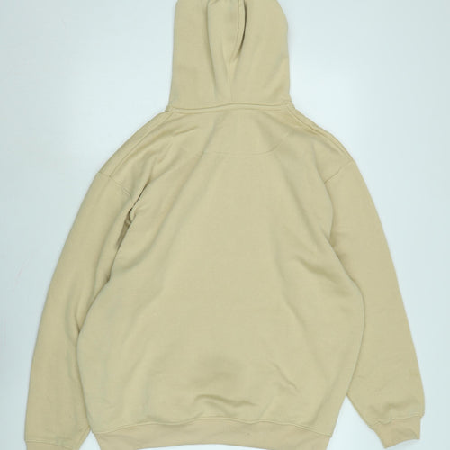 boohoo man Mens Beige Polyester Pullover Hoodie Size S