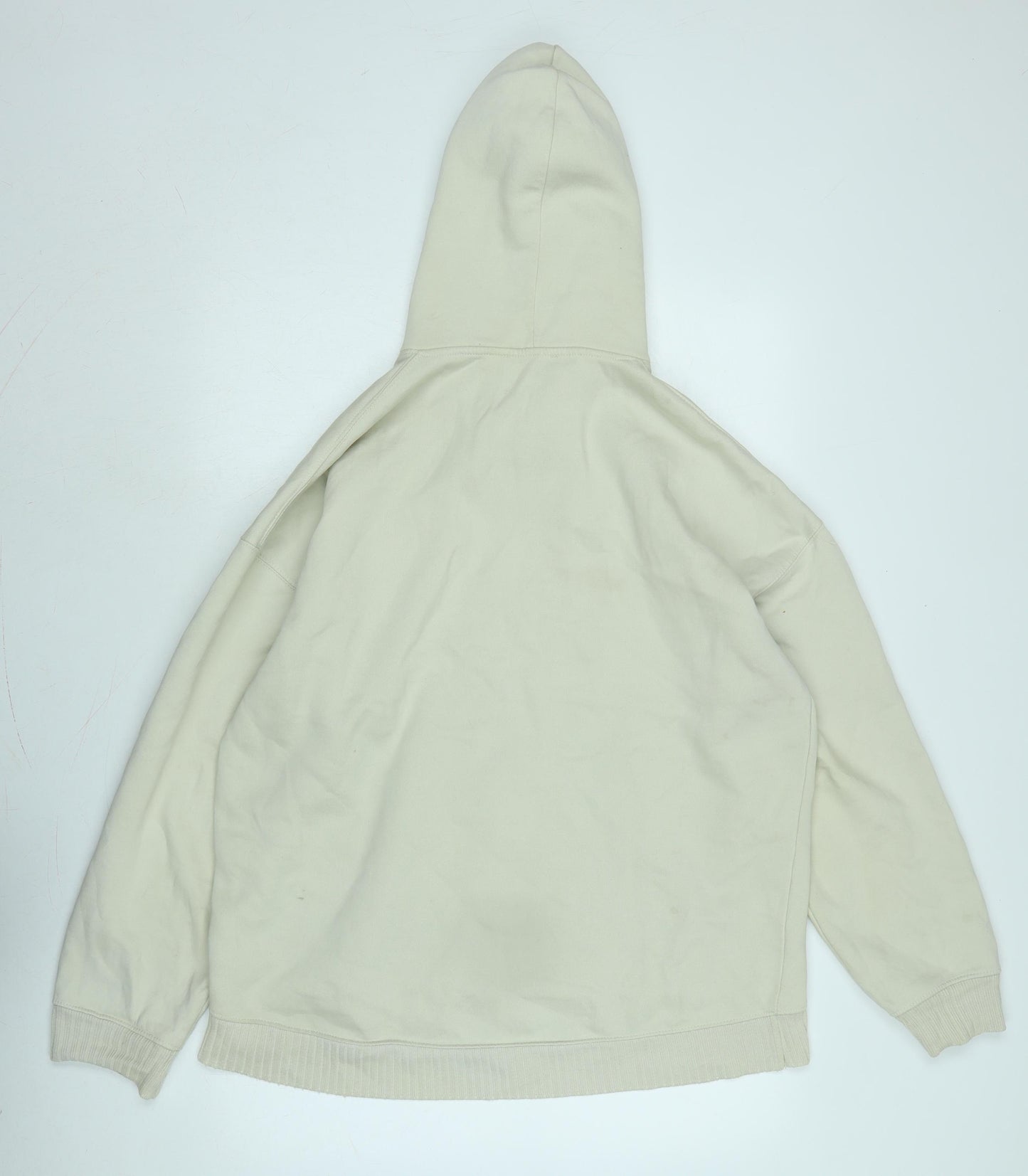 Zara Womens Beige Polyester Pullover Hoodie Size S